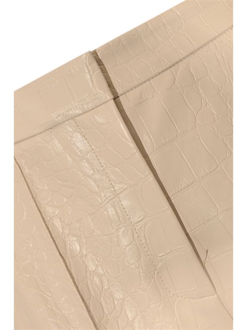 Pantaloni effetto pelle stampa cocco Milk Elisabetta Franchi | PA14258E2DZ9